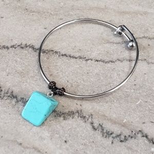 Adjustable Turquoise Stone Bracelet